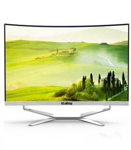 博仑帅一体机电脑曲面办公家用游戏台式一体式电脑全套一体化整机 抢升23.6 i5-8G-240G 家用办公