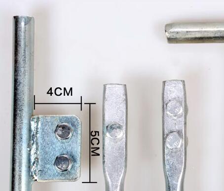 接地针 锥形镀锌家用避雷电车充电桩连接地线工地防雷棒 丁字形16*800冷镀锌 