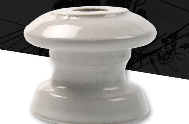 蝴蝶瓷瓶ed3绝缘子瓷壶电力器材户外拉线低压茶台 