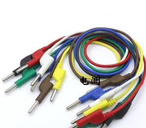 4平方4mm香蕉插头线DCC电力测试线20A1米2米3米5米电源试验导线 定制 4平方0.2米 红色